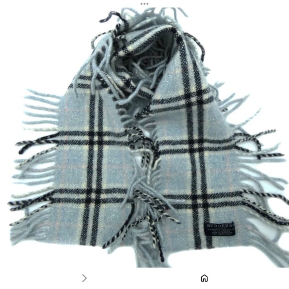 Burberry London Plaid Fringe Scarf - Picture 1 of 9